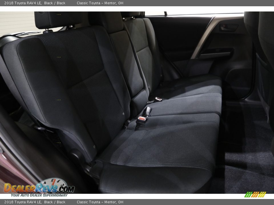 2018 Toyota RAV4 LE Black / Black Photo #14