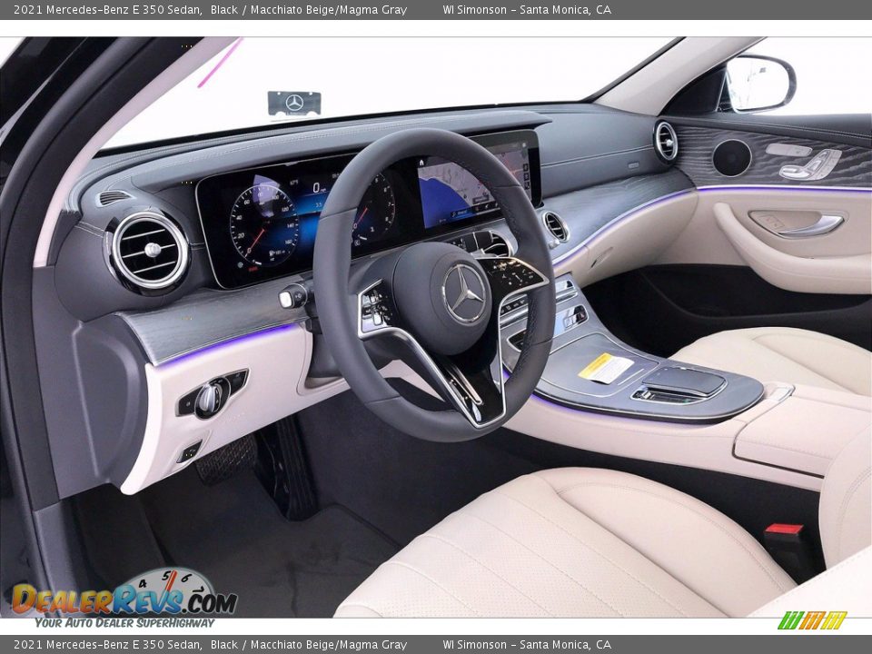 2021 Mercedes-Benz E 350 Sedan Black / Macchiato Beige/Magma Gray Photo #4