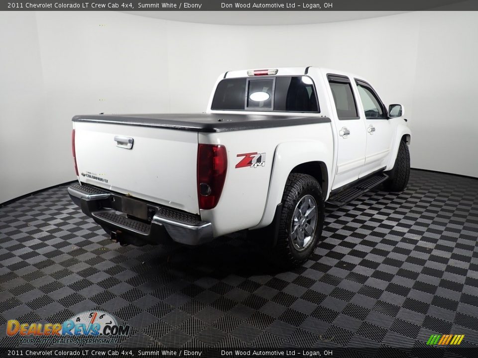 2011 Chevrolet Colorado LT Crew Cab 4x4 Summit White / Ebony Photo #14