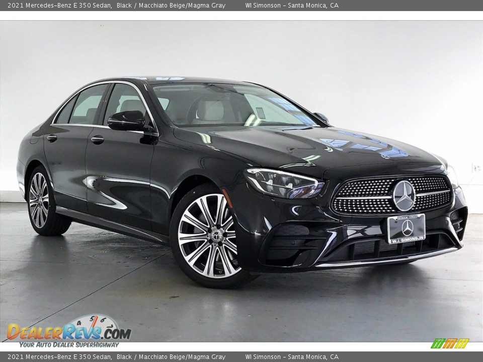 2021 Mercedes-Benz E 350 Sedan Black / Macchiato Beige/Magma Gray Photo #12