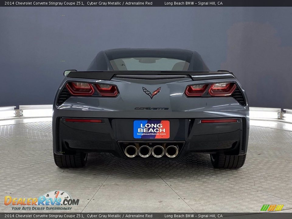 2014 Chevrolet Corvette Stingray Coupe Z51 Cyber Gray Metallic / Adrenaline Red Photo #4
