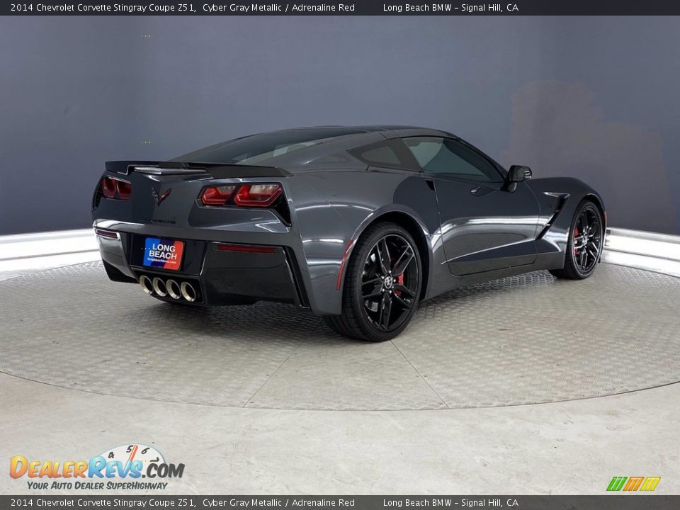 2014 Chevrolet Corvette Stingray Coupe Z51 Cyber Gray Metallic / Adrenaline Red Photo #5