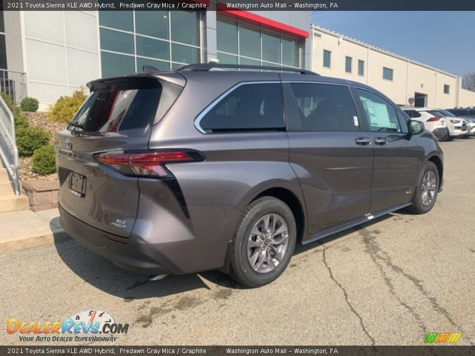 2021 Toyota Sienna XLE AWD Hybrid Predawn Gray Mica / Graphite Photo #6