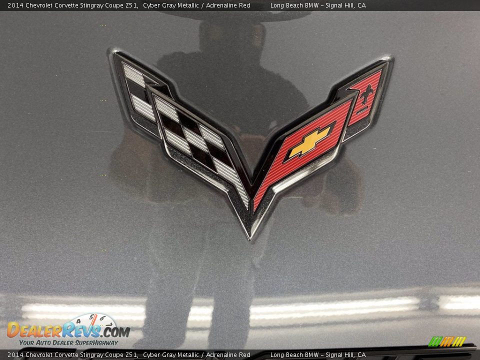 2014 Chevrolet Corvette Stingray Coupe Z51 Cyber Gray Metallic / Adrenaline Red Photo #10