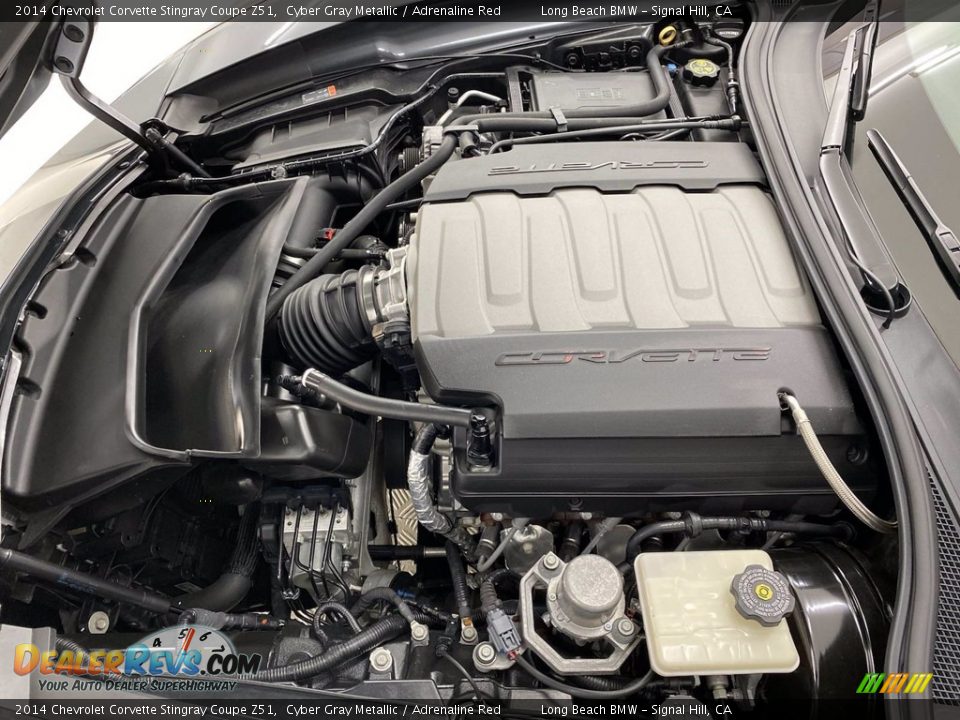 2014 Chevrolet Corvette Stingray Coupe Z51 Cyber Gray Metallic / Adrenaline Red Photo #12