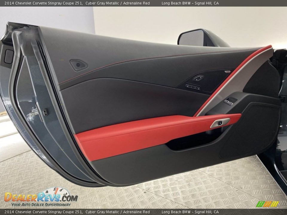 2014 Chevrolet Corvette Stingray Coupe Z51 Cyber Gray Metallic / Adrenaline Red Photo #13