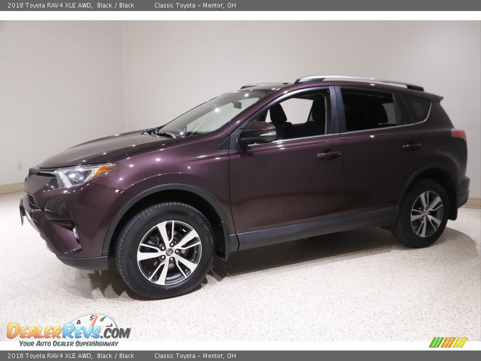 2018 Toyota RAV4 XLE AWD Black / Black Photo #3