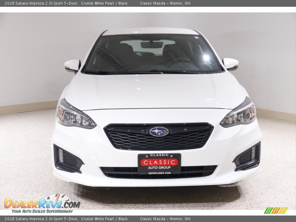 2018 Subaru Impreza 2.0i Sport 5-Door Crystal White Pearl / Black Photo #2