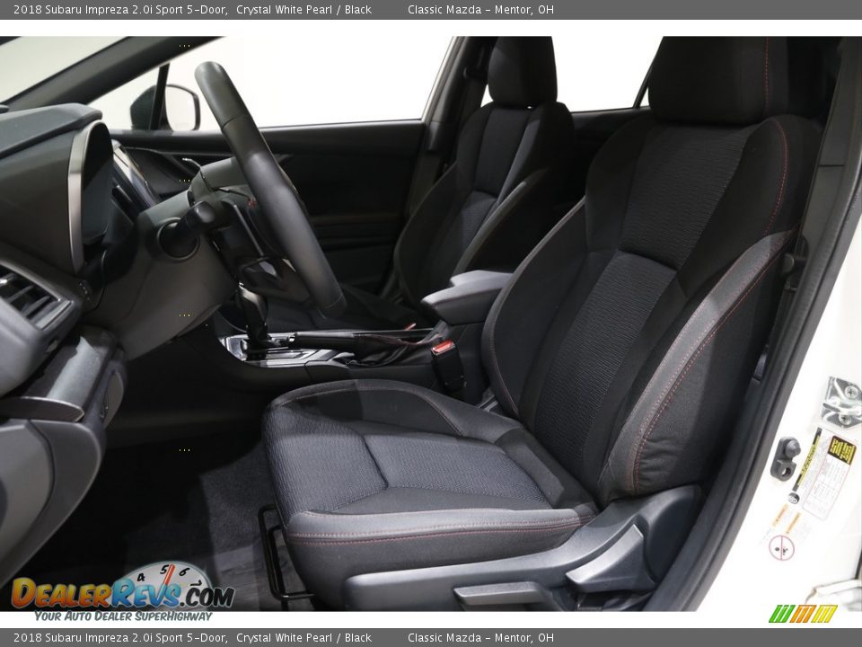 2018 Subaru Impreza 2.0i Sport 5-Door Crystal White Pearl / Black Photo #5