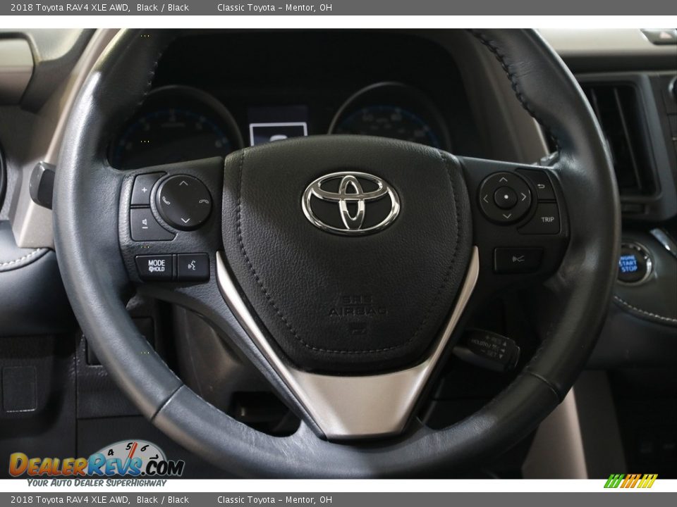 2018 Toyota RAV4 XLE AWD Black / Black Photo #7