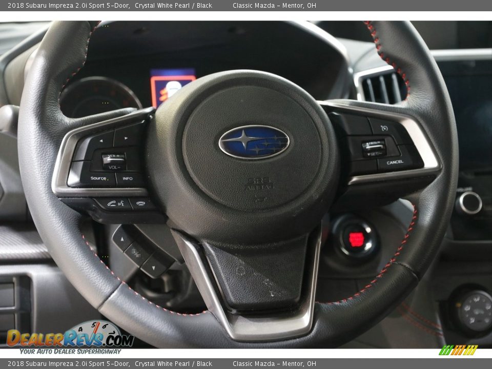 2018 Subaru Impreza 2.0i Sport 5-Door Crystal White Pearl / Black Photo #7