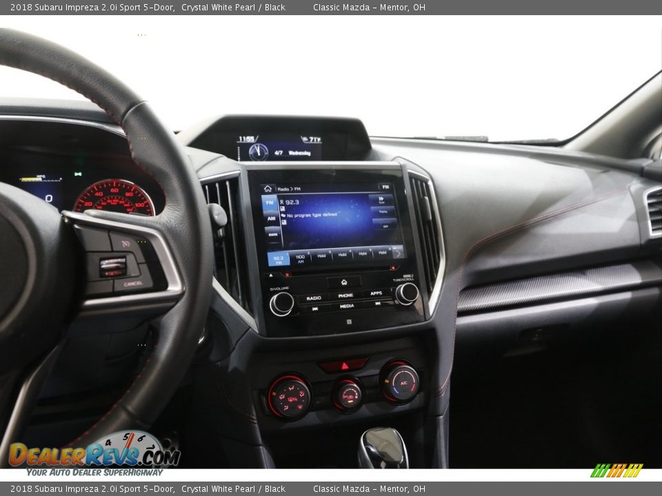 2018 Subaru Impreza 2.0i Sport 5-Door Crystal White Pearl / Black Photo #9