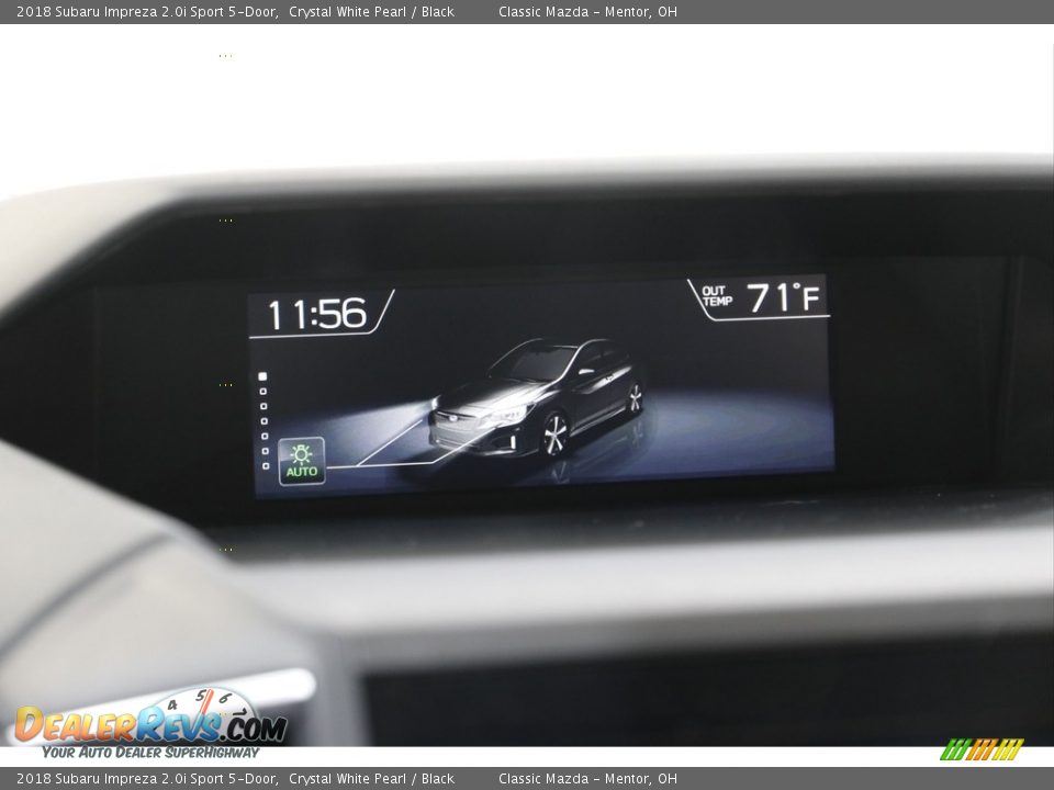 2018 Subaru Impreza 2.0i Sport 5-Door Crystal White Pearl / Black Photo #11