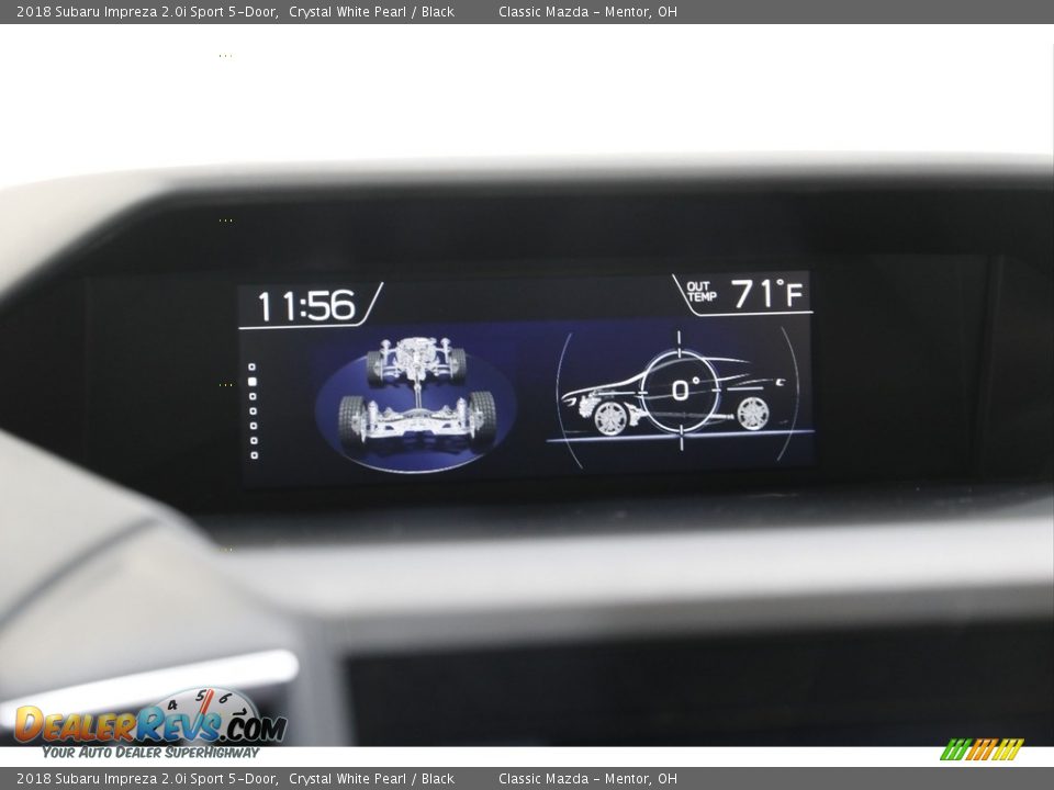 2018 Subaru Impreza 2.0i Sport 5-Door Crystal White Pearl / Black Photo #12
