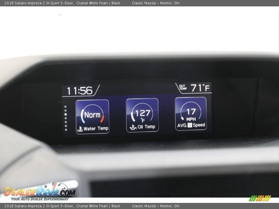 2018 Subaru Impreza 2.0i Sport 5-Door Crystal White Pearl / Black Photo #13