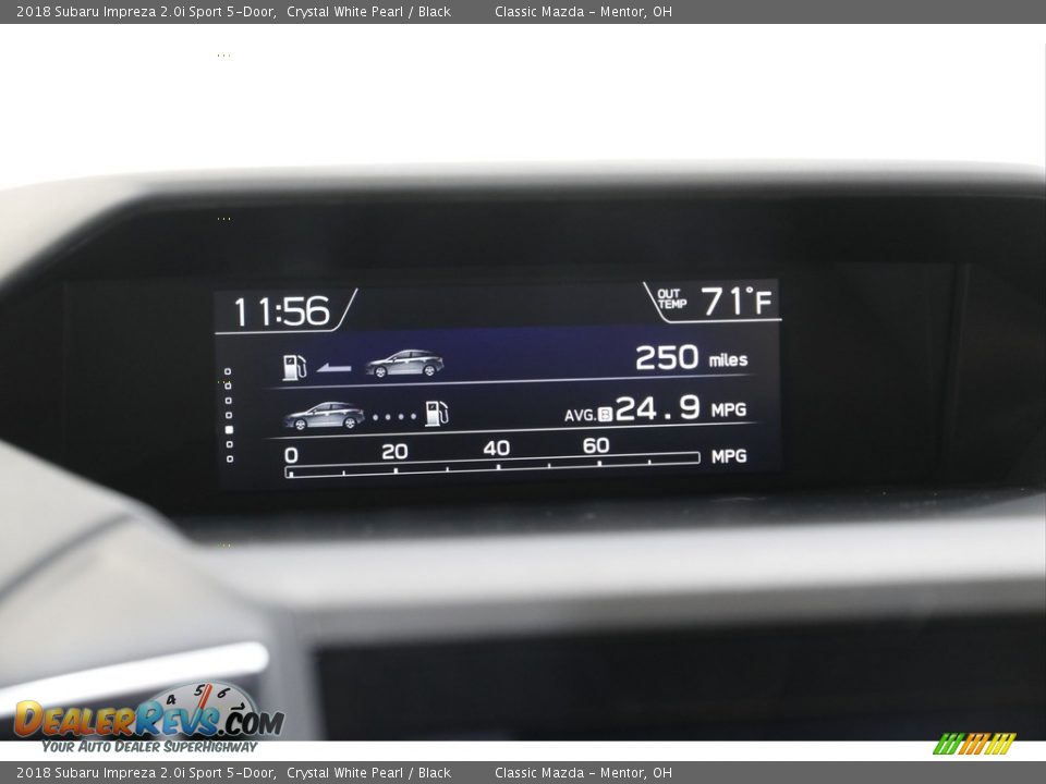 2018 Subaru Impreza 2.0i Sport 5-Door Crystal White Pearl / Black Photo #15