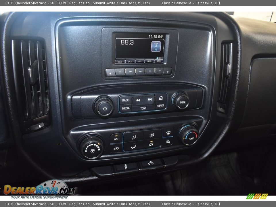 2016 Chevrolet Silverado 2500HD WT Regular Cab Summit White / Dark Ash/Jet Black Photo #13