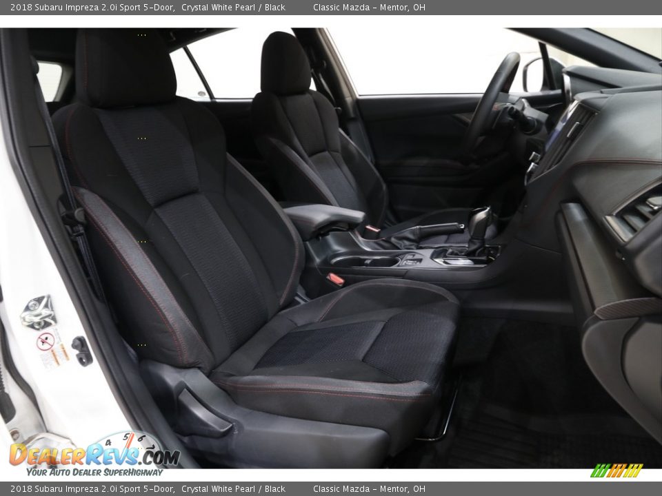 2018 Subaru Impreza 2.0i Sport 5-Door Crystal White Pearl / Black Photo #19