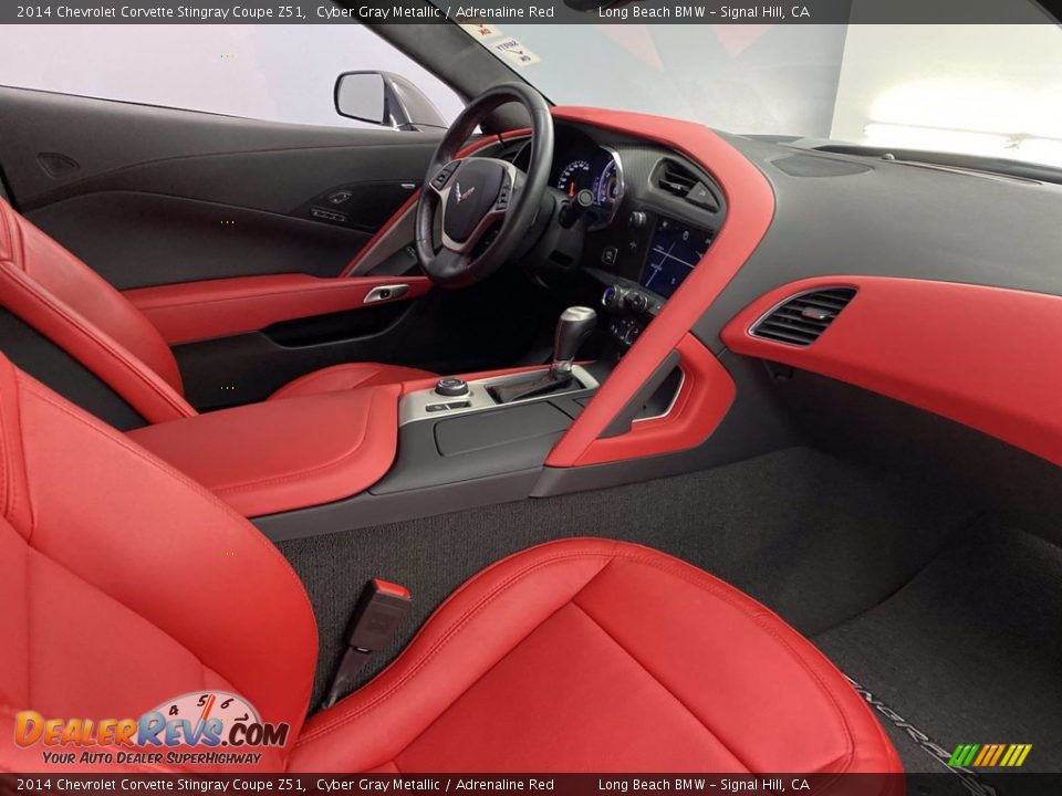 2014 Chevrolet Corvette Stingray Coupe Z51 Cyber Gray Metallic / Adrenaline Red Photo #30