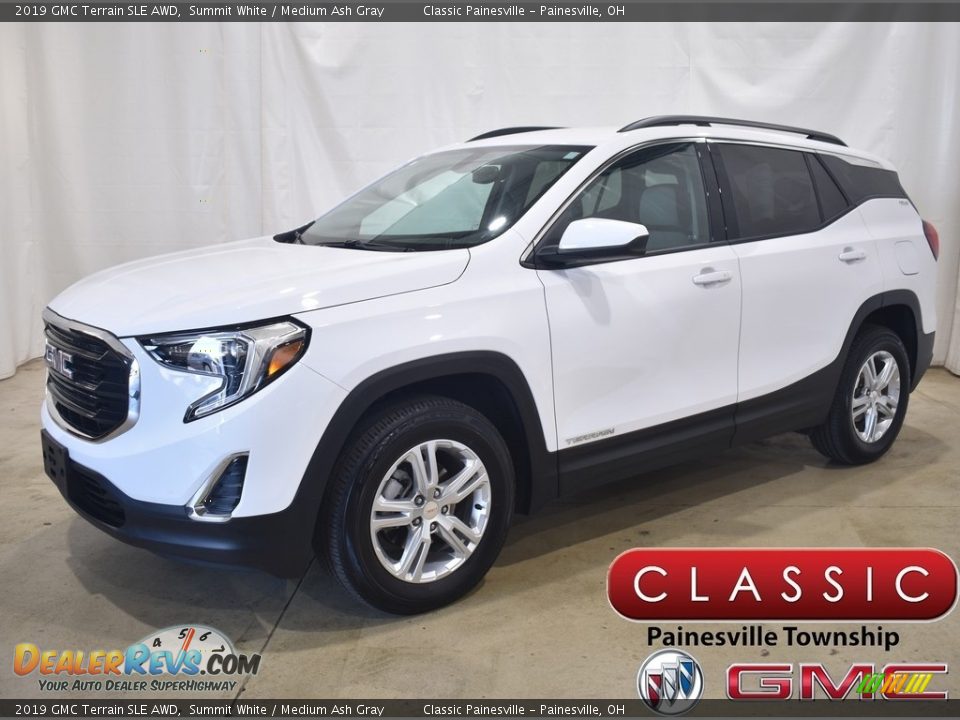 2019 GMC Terrain SLE AWD Summit White / Medium Ash Gray Photo #1