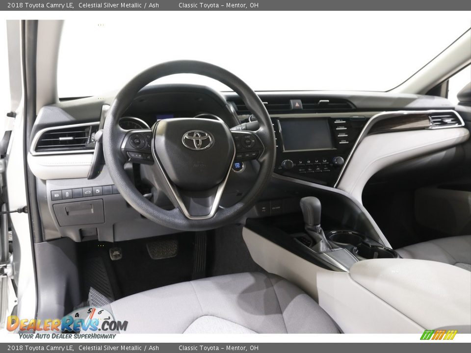 2018 Toyota Camry LE Celestial Silver Metallic / Ash Photo #6