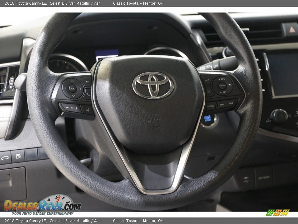 2018 Toyota Camry LE Celestial Silver Metallic / Ash Photo #7