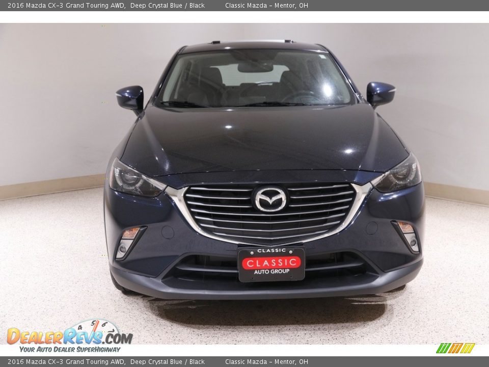 2016 Mazda CX-3 Grand Touring AWD Deep Crystal Blue / Black Photo #2