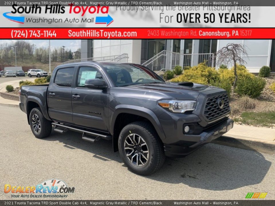 2021 Toyota Tacoma TRD Sport Double Cab 4x4 Magnetic Gray Metallic / TRD Cement/Black Photo #1