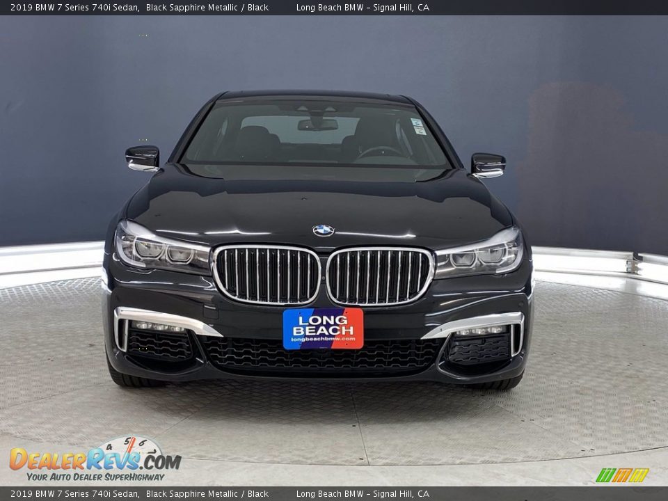 2019 BMW 7 Series 740i Sedan Black Sapphire Metallic / Black Photo #2