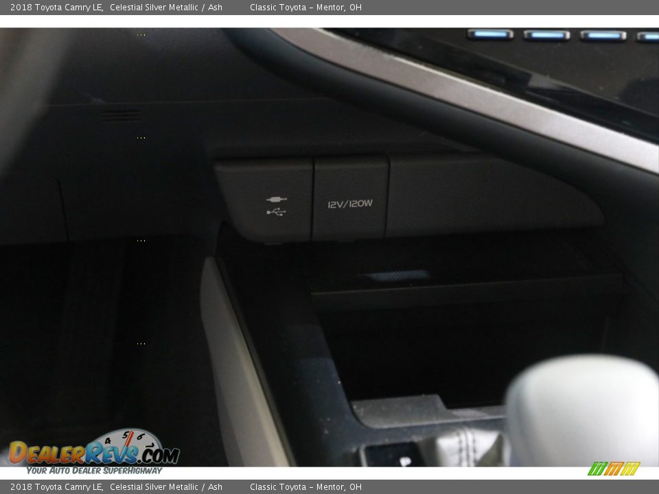 2018 Toyota Camry LE Celestial Silver Metallic / Ash Photo #12