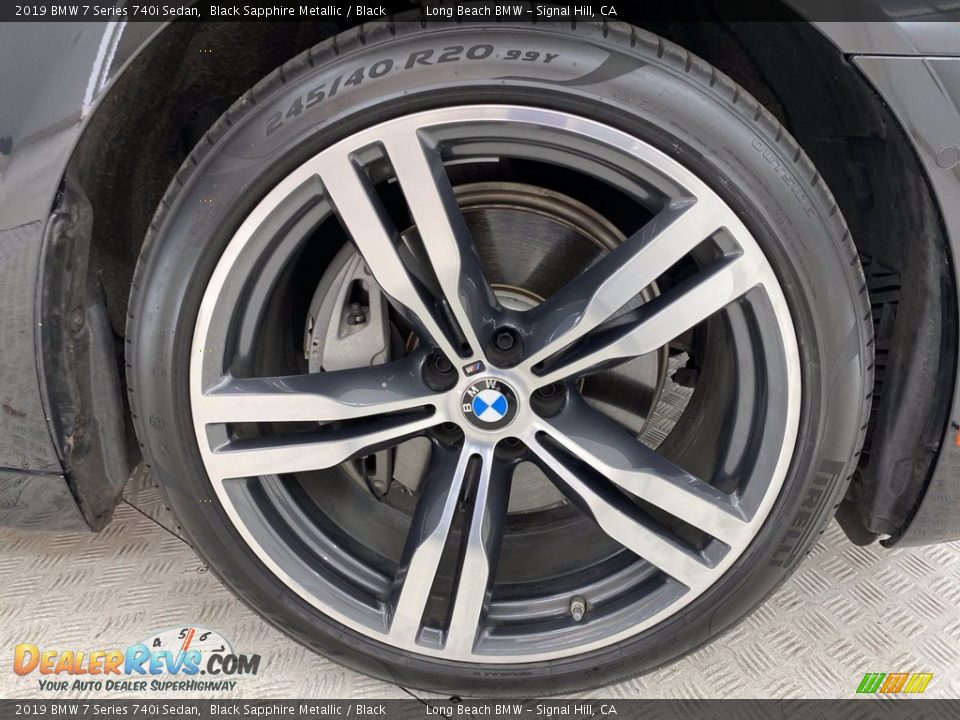2019 BMW 7 Series 740i Sedan Black Sapphire Metallic / Black Photo #6