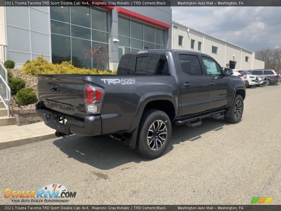 2021 Toyota Tacoma TRD Sport Double Cab 4x4 Magnetic Gray Metallic / TRD Cement/Black Photo #6