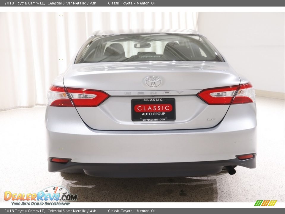 2018 Toyota Camry LE Celestial Silver Metallic / Ash Photo #17