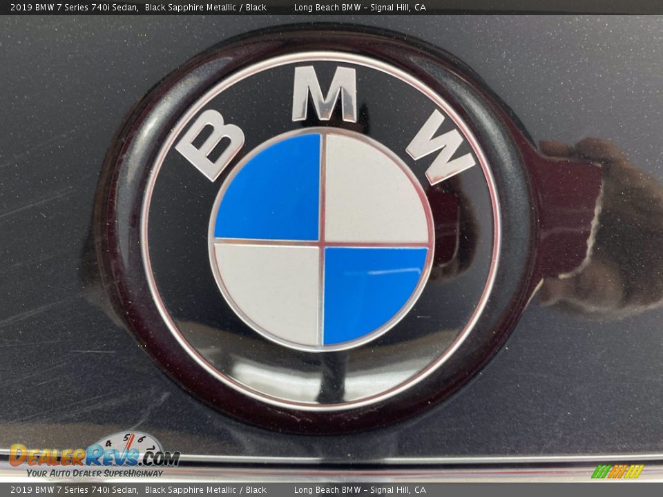 2019 BMW 7 Series 740i Sedan Black Sapphire Metallic / Black Photo #10