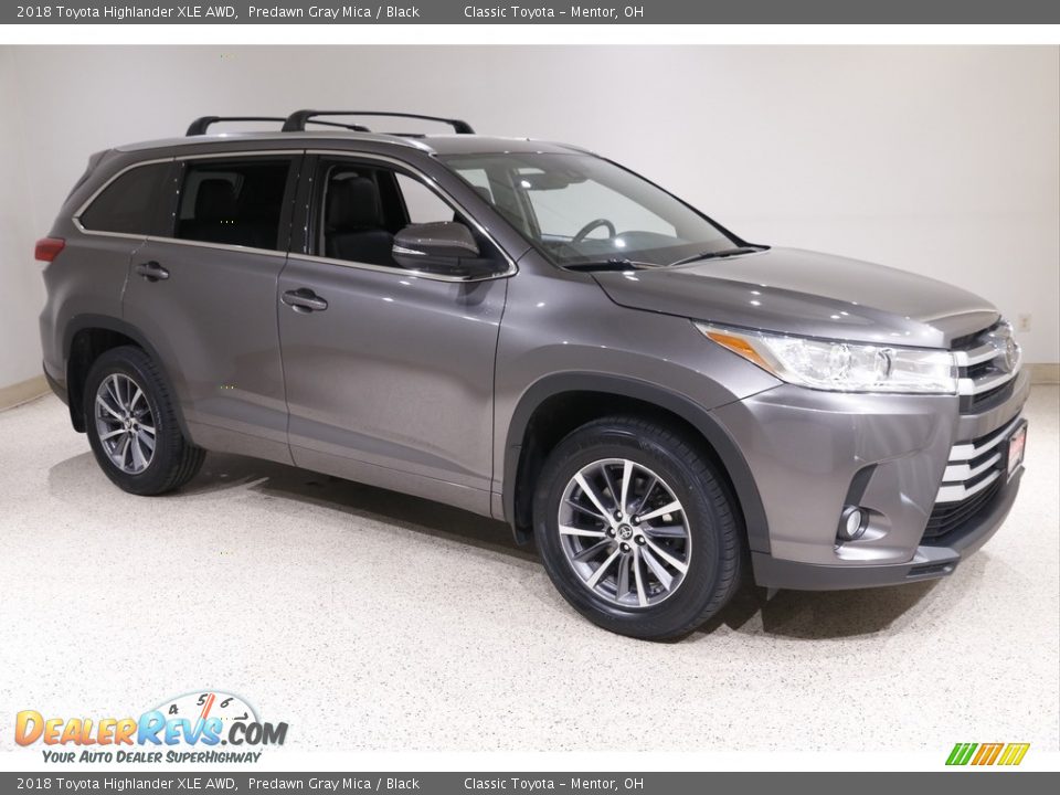 2018 Toyota Highlander XLE AWD Predawn Gray Mica / Black Photo #1