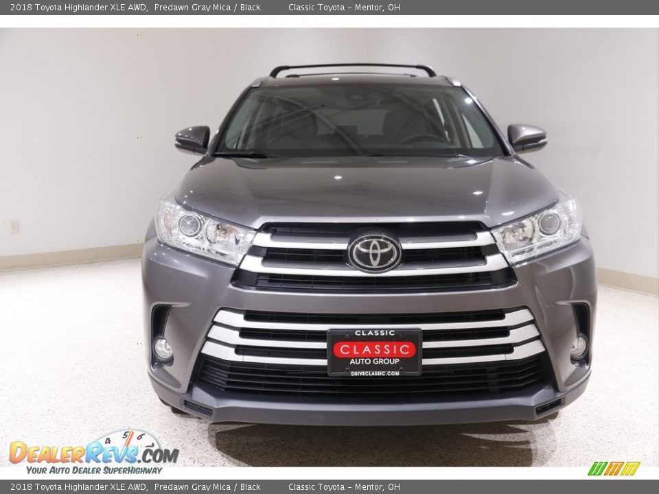 2018 Toyota Highlander XLE AWD Predawn Gray Mica / Black Photo #2