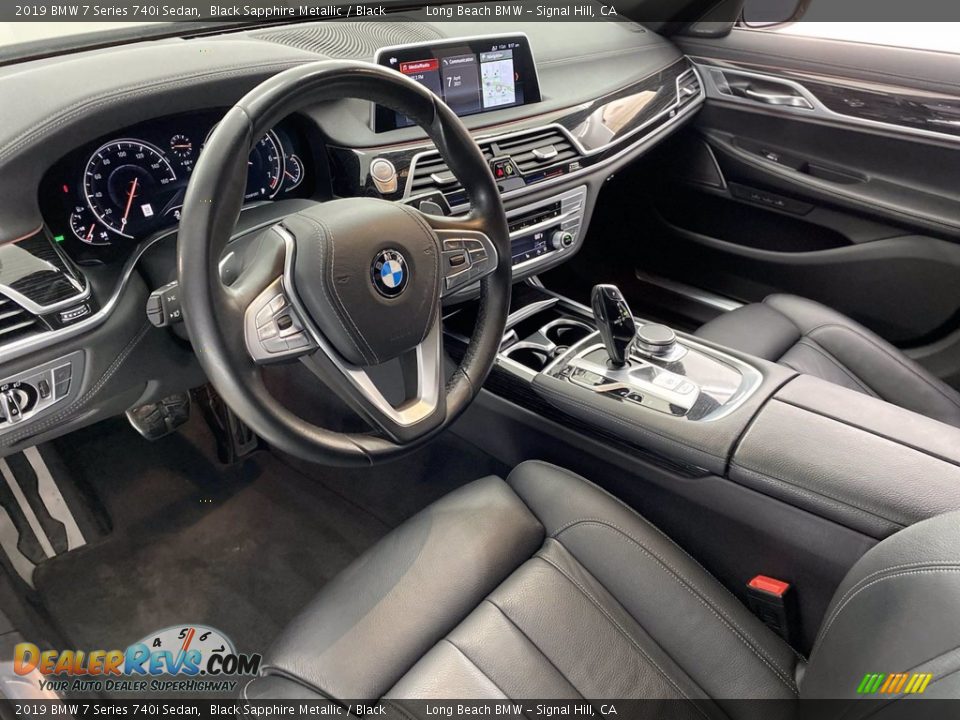 2019 BMW 7 Series 740i Sedan Black Sapphire Metallic / Black Photo #16