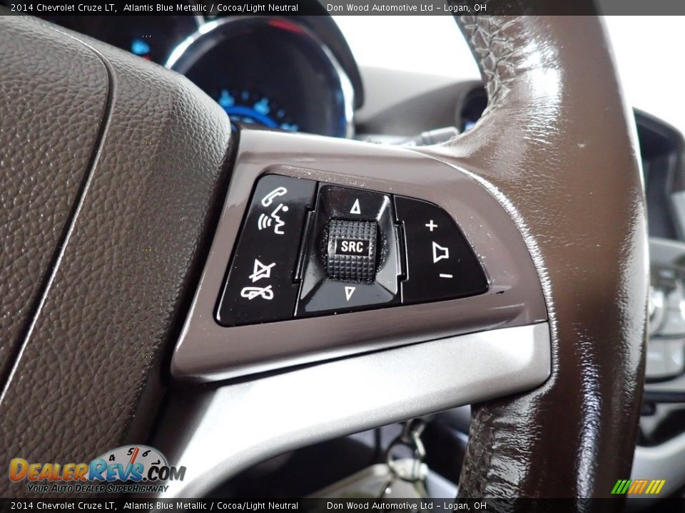 2014 Chevrolet Cruze LT Atlantis Blue Metallic / Cocoa/Light Neutral Photo #35