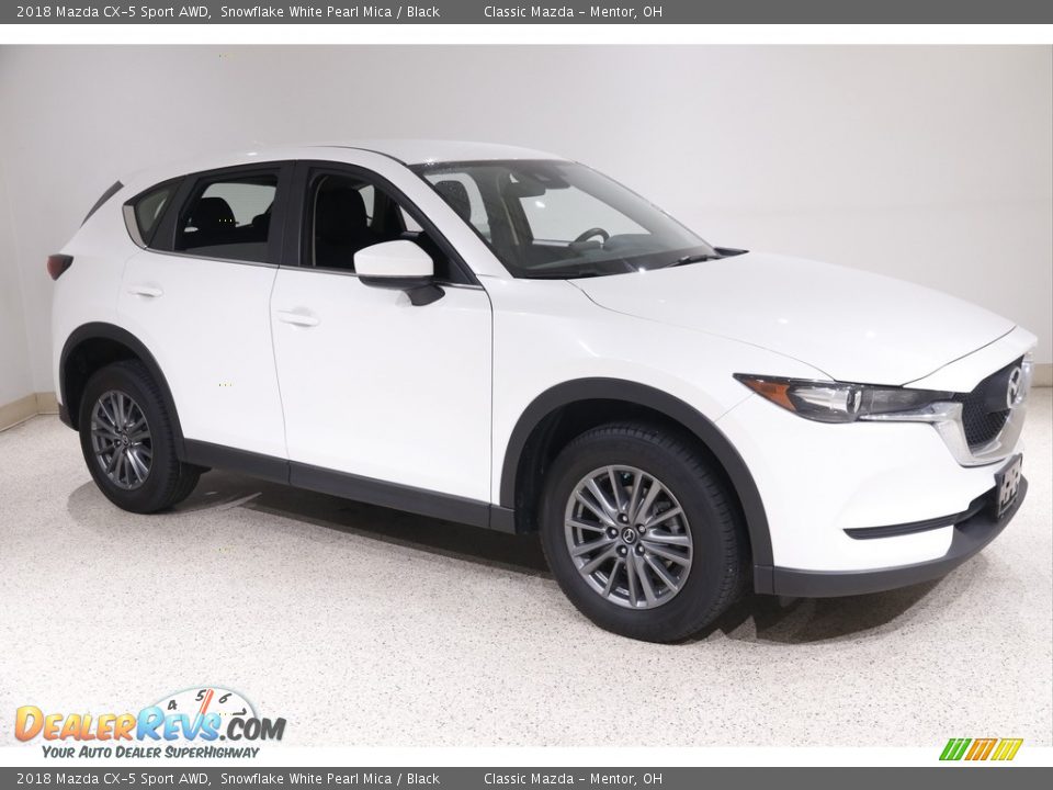 2018 Mazda CX-5 Sport AWD Snowflake White Pearl Mica / Black Photo #1