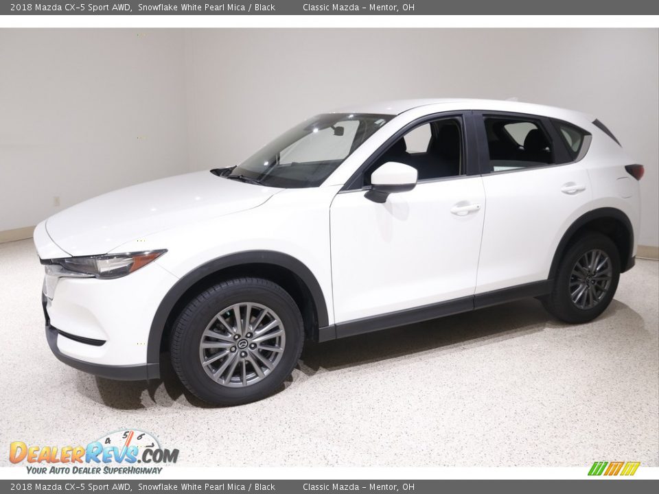 2018 Mazda CX-5 Sport AWD Snowflake White Pearl Mica / Black Photo #3