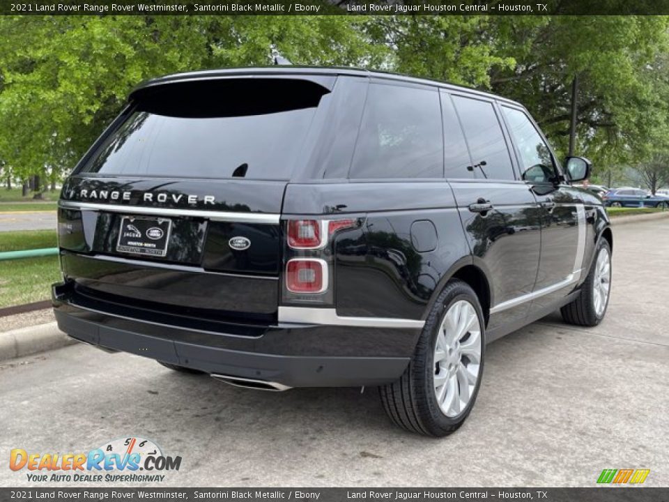 2021 Land Rover Range Rover Westminster Santorini Black Metallic / Ebony Photo #3