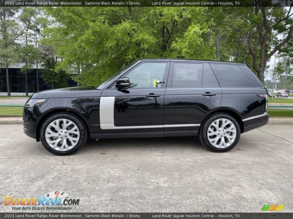 Santorini Black Metallic 2021 Land Rover Range Rover Westminster Photo #7