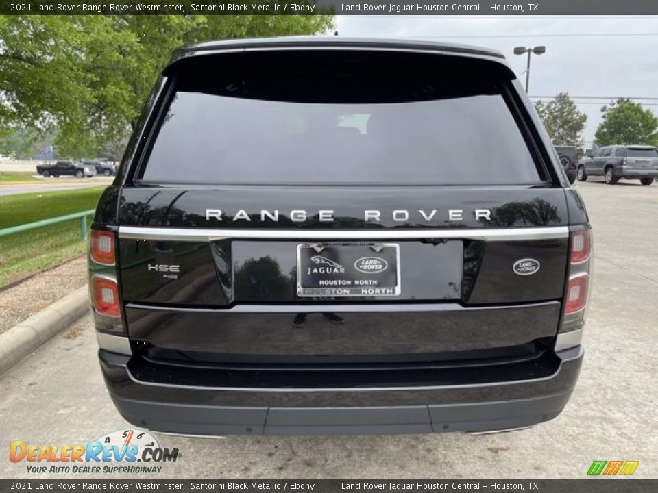 2021 Land Rover Range Rover Westminster Santorini Black Metallic / Ebony Photo #9