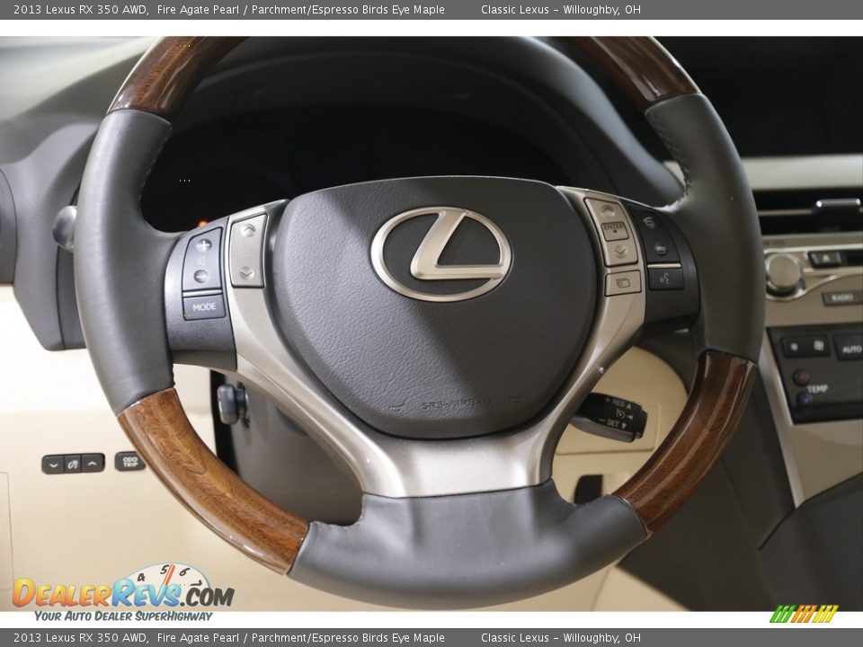 2013 Lexus RX 350 AWD Fire Agate Pearl / Parchment/Espresso Birds Eye Maple Photo #7