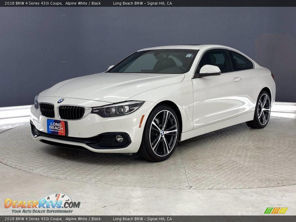 2018 BMW 4 Series 430i Coupe Alpine White / Black Photo #3