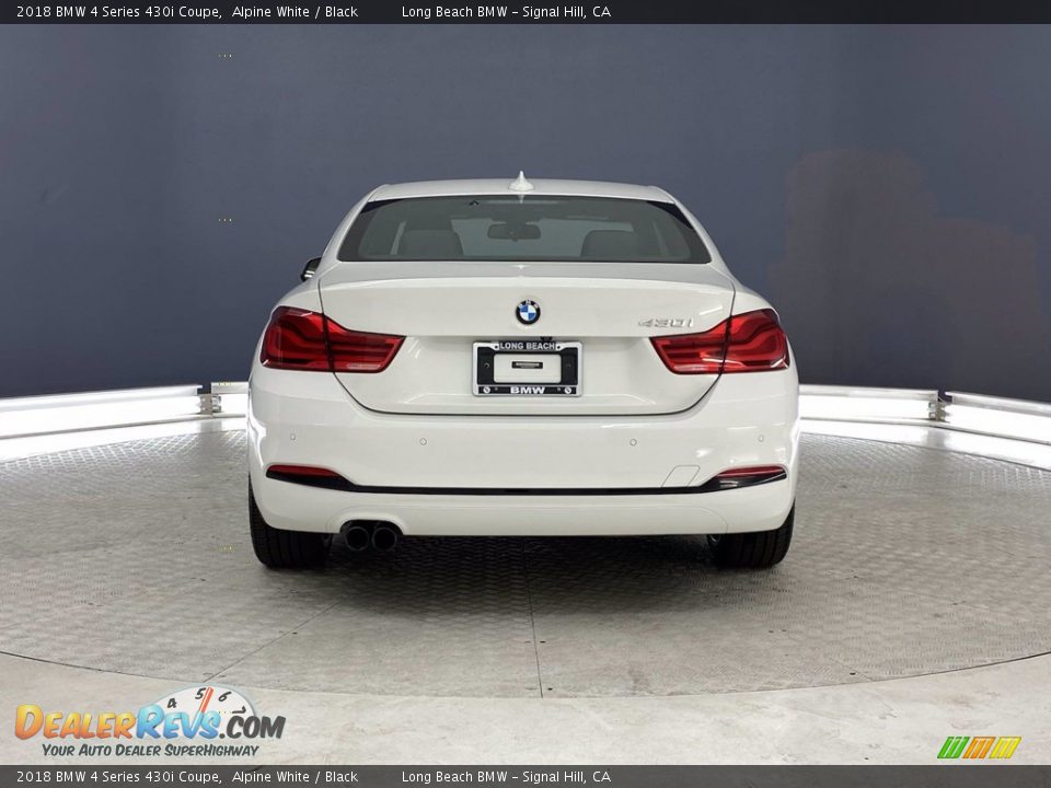 2018 BMW 4 Series 430i Coupe Alpine White / Black Photo #4