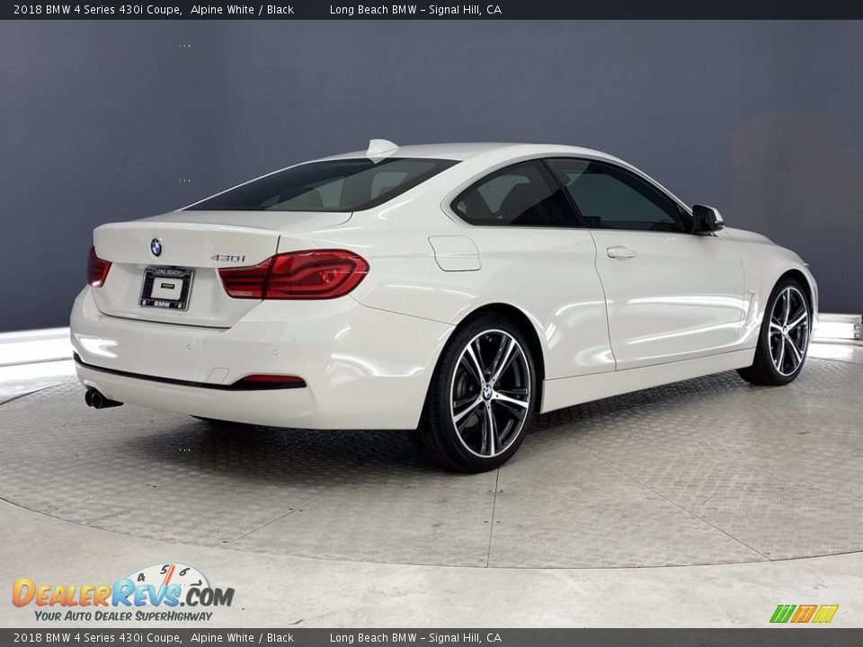 2018 BMW 4 Series 430i Coupe Alpine White / Black Photo #5