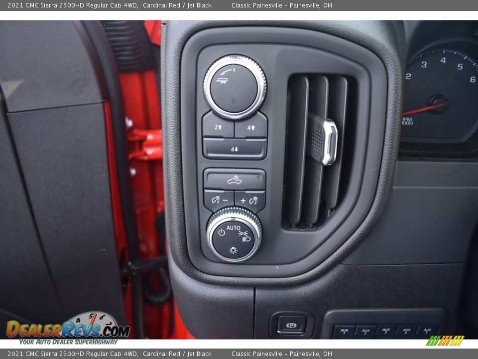 2021 GMC Sierra 2500HD Regular Cab 4WD Cardinal Red / Jet Black Photo #9