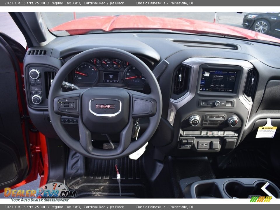 2021 GMC Sierra 2500HD Regular Cab 4WD Cardinal Red / Jet Black Photo #10