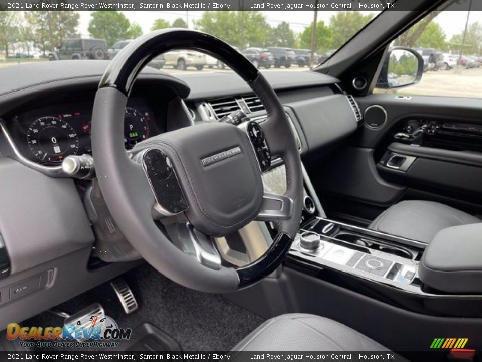 2021 Land Rover Range Rover Westminster Santorini Black Metallic / Ebony Photo #17